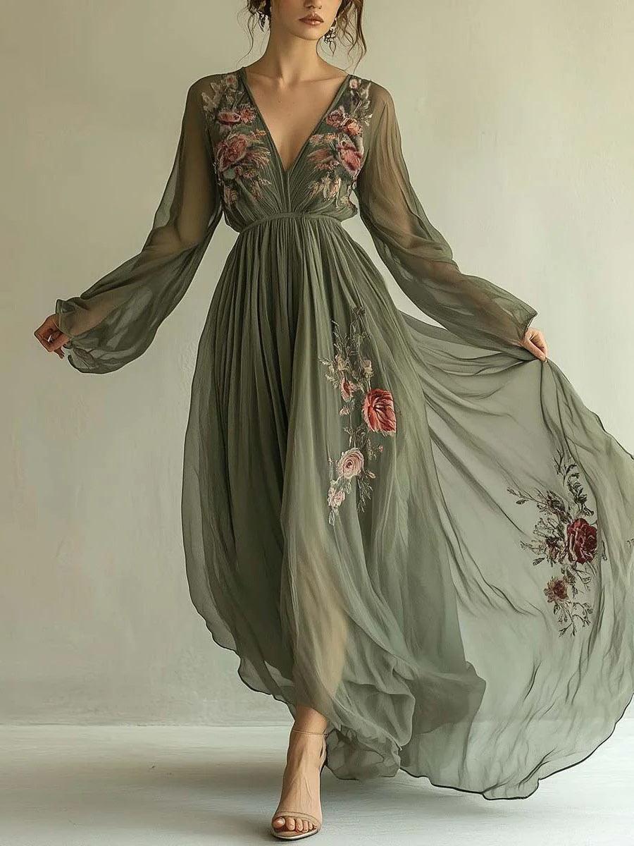 Chiffon Fashion Printed Dress